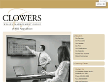Tablet Screenshot of clowerswealthmanagementgroup.wfadv.com