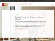 Tablet Screenshot of francisinv.wfadv.com