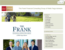 Tablet Screenshot of frankfinancial.wfadv.com