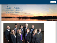 Tablet Screenshot of davidsonwealthmgt.wfadv.com